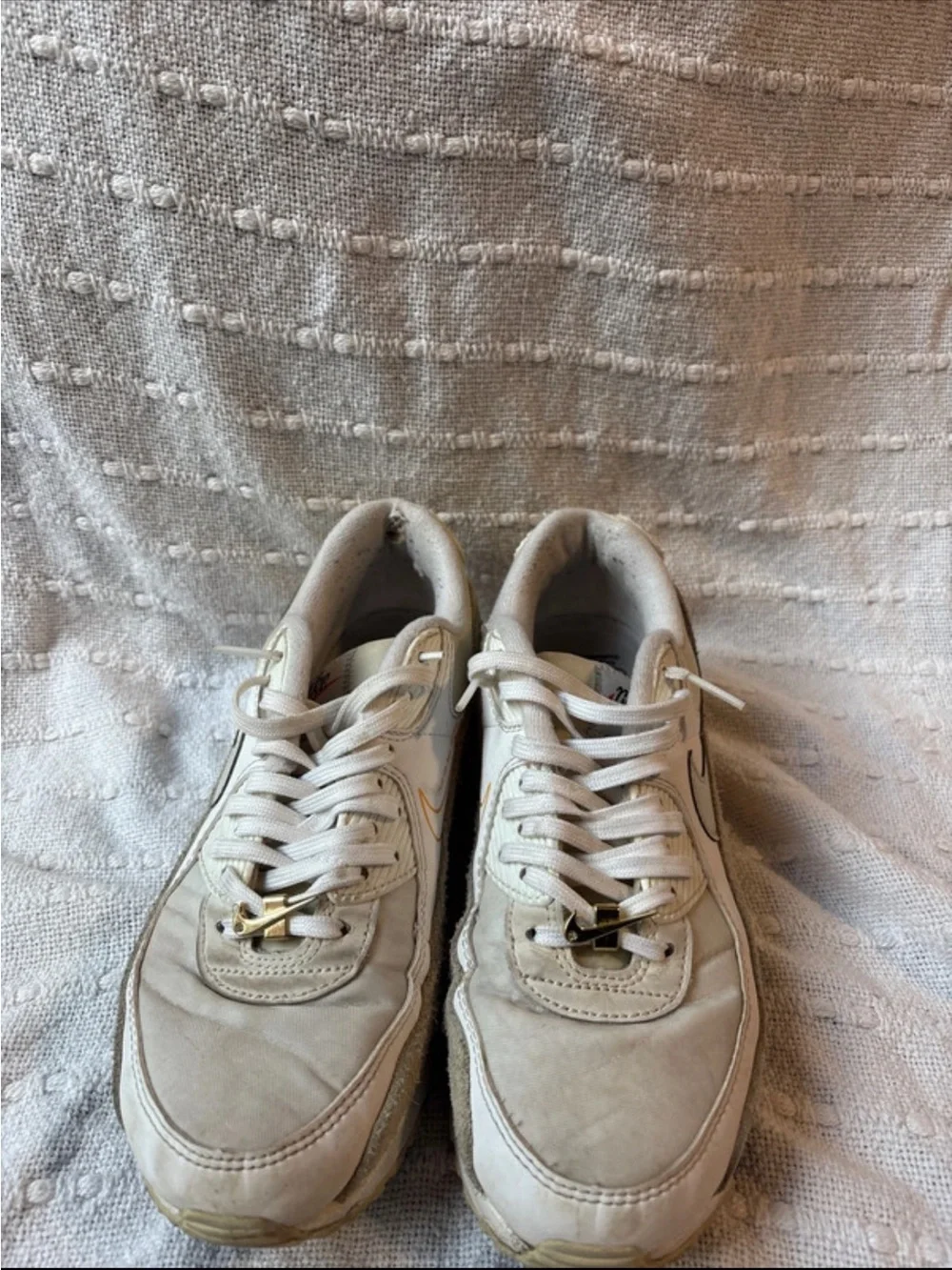 Nike Women's Air Max Sneakers in Cream and Beige